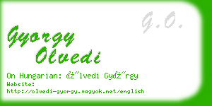 gyorgy olvedi business card